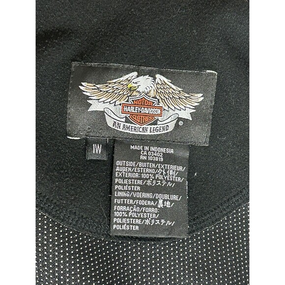 Harley Davidson Women Sz. 1W Plus WINDSTOPPER Fleece Softshell Motorcycle Jacket - Picture 16 of 16